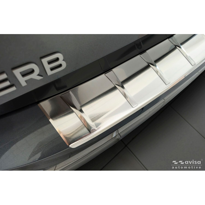 Avisa RVS Achterbumperprotector  Skoda Superb IV Liftback 2024- - Zilver