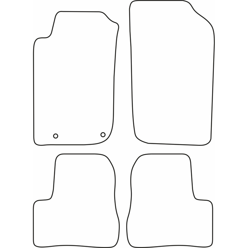 Automatten Velours  Peugeot 206+ 3/5-deurs 2009-