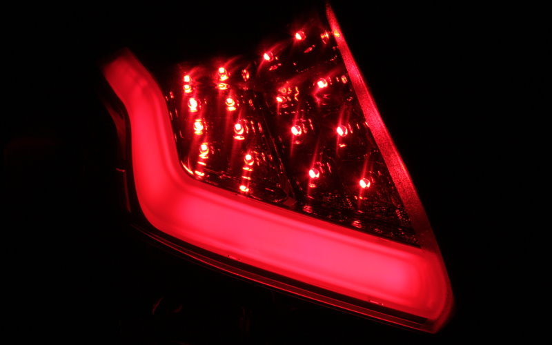 Taillights Ford Focus III 5 door 2011- LED red/Smoke