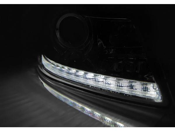 Faros Skoda Octavia 09-12 Dayline Los ojos del Diablo negro