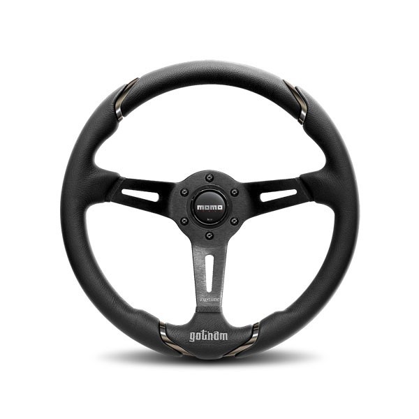 Sportstuur MOMO 350mm Gotham Leder, zwart