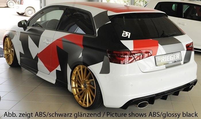 Achteraanzet RS Rieger Audi A3 8V 3deurs/Sportback 12-16 ABS