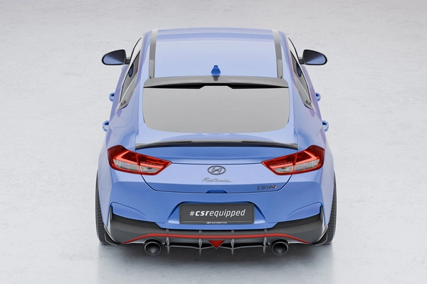Spoilercap Hyundai I30 (PD) Fastback Glans Zwart