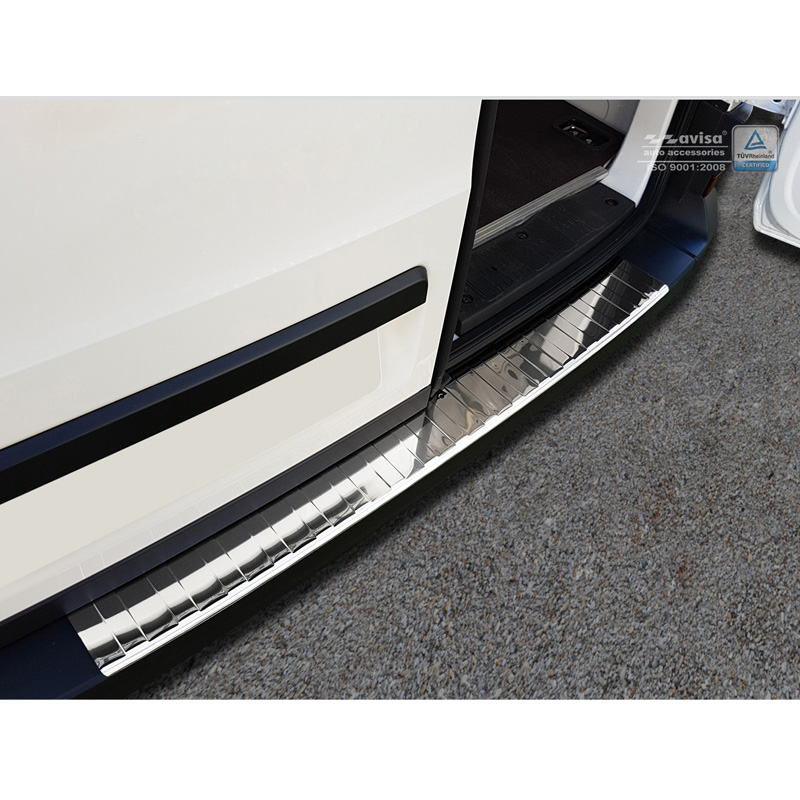 RVS Chroom Achterbumperprotector  Volkswagen Crafter & MAN TGE 2017- 'Ribs'