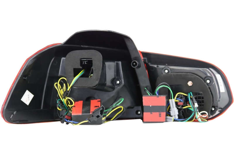 Taillights led VW Golf VI 10/08- R-look red/Smoke