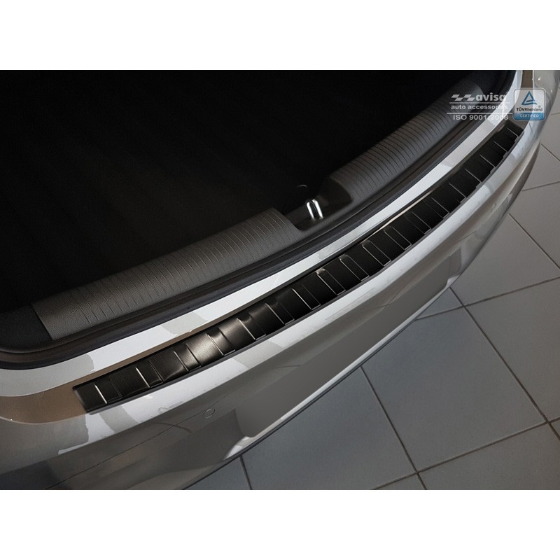 Protector de parachoques trasero negro RVS Opel Astra K 5 puerta