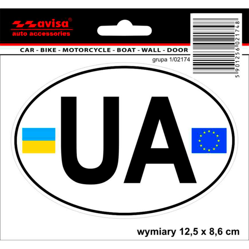 Auto Tattoo Sticker UA/EU - 12,5x8,5cm