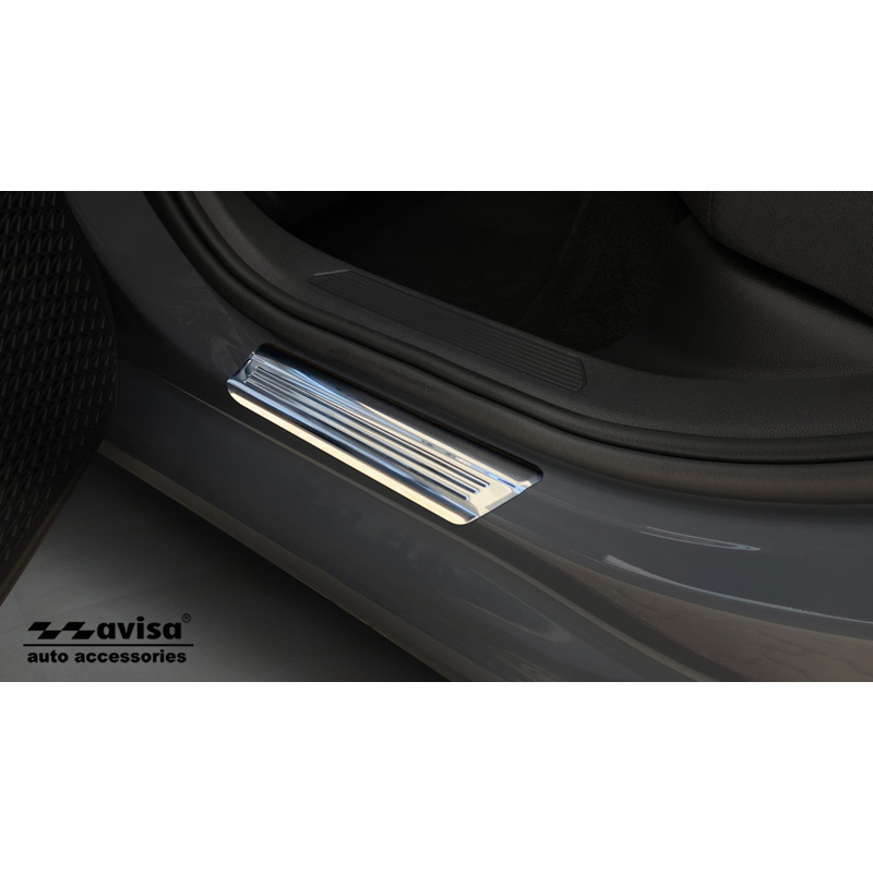 Zilver-Chroom RVS Instaplijsten  Volkswagen Golf VIII HB/Variant 2020-2024 & FL 2024- 'Lines' - 4-delig