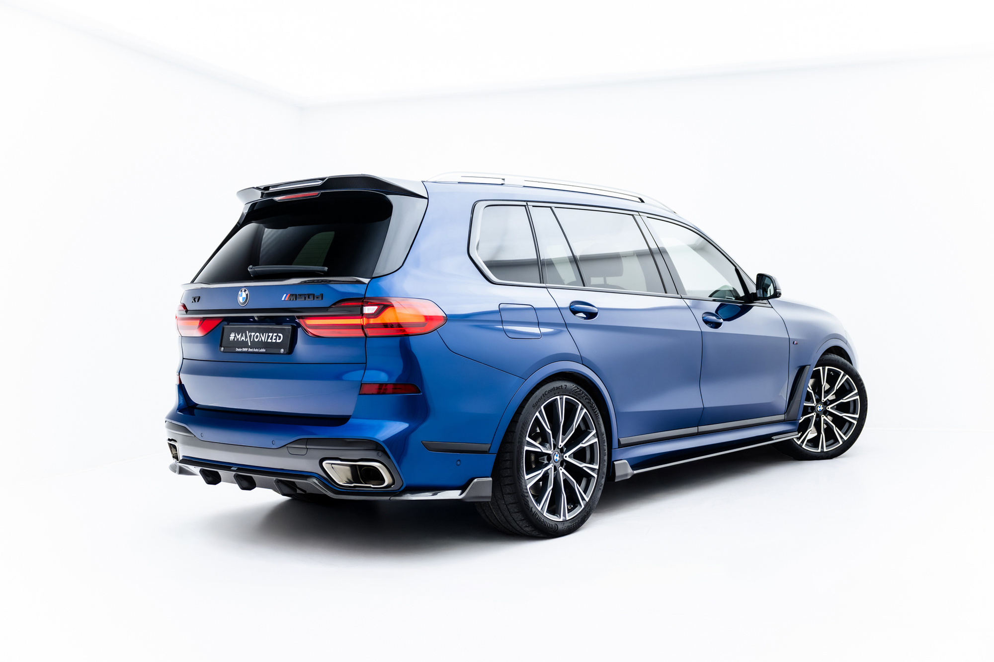 Prepreg Carbon Fiber Achterdiffuser BMW X7 M-Pack G07 / G07 Facelift (Met Trekhaak) – Maxton Design