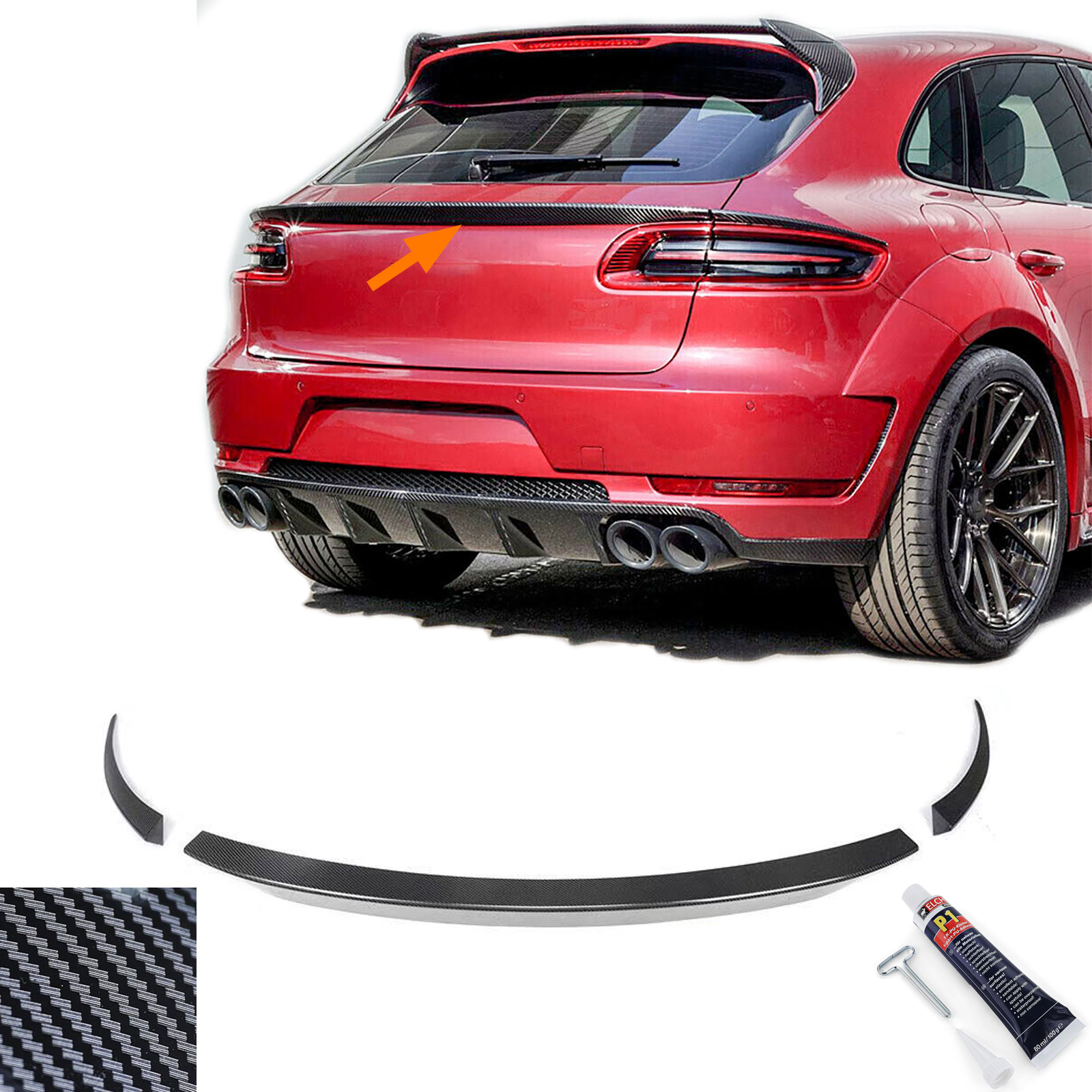 Dakspoiler Porsche Macan HF476