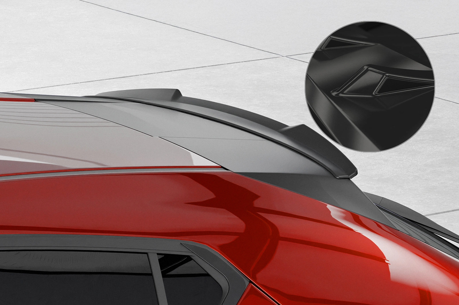 Achterspoiler Mazda 3 (Typ BP) glans zwart CSR