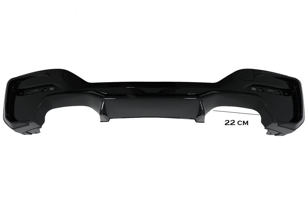 Diffuser M2 Look BMW 1 Serie F20 F21 2015-2019 Glans Zwart