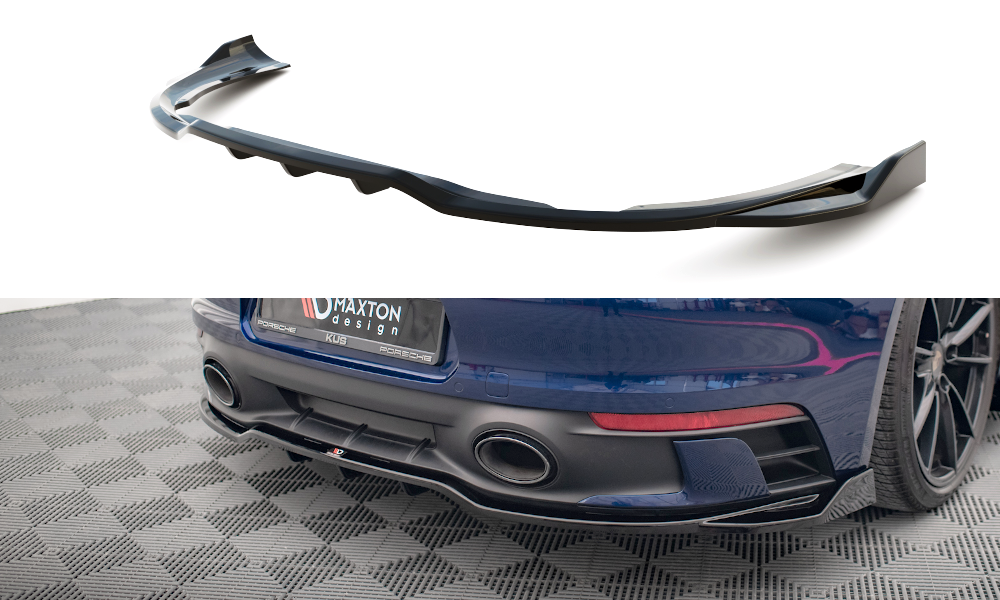 Diffuser V.2 Porsche 911 Carrera 992 Aero Pack Maxton Glans Zwart