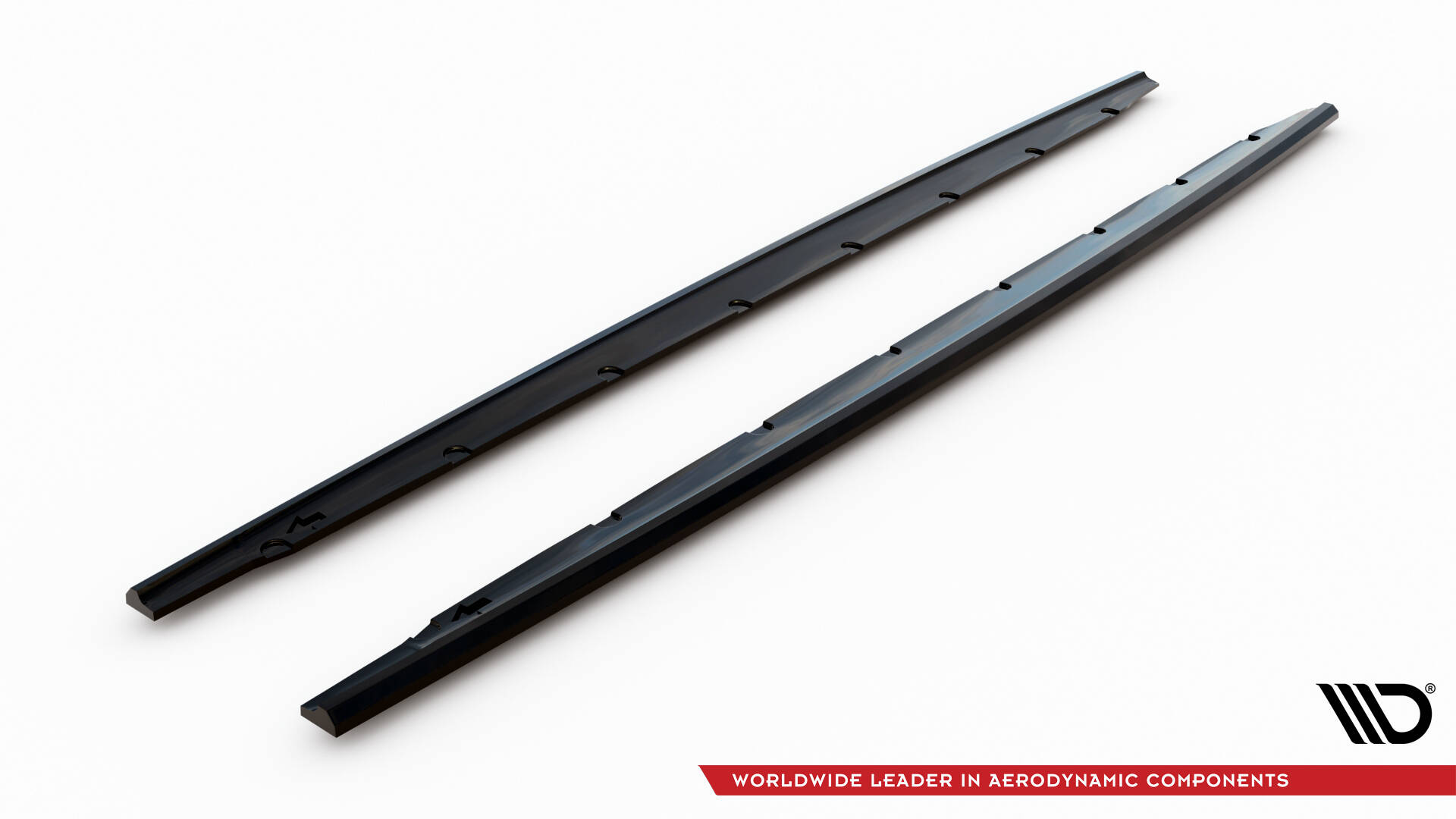 Zijskirts V.1 BMW M135i / 1 M-Pack F70 Maxton Glanzend zwart