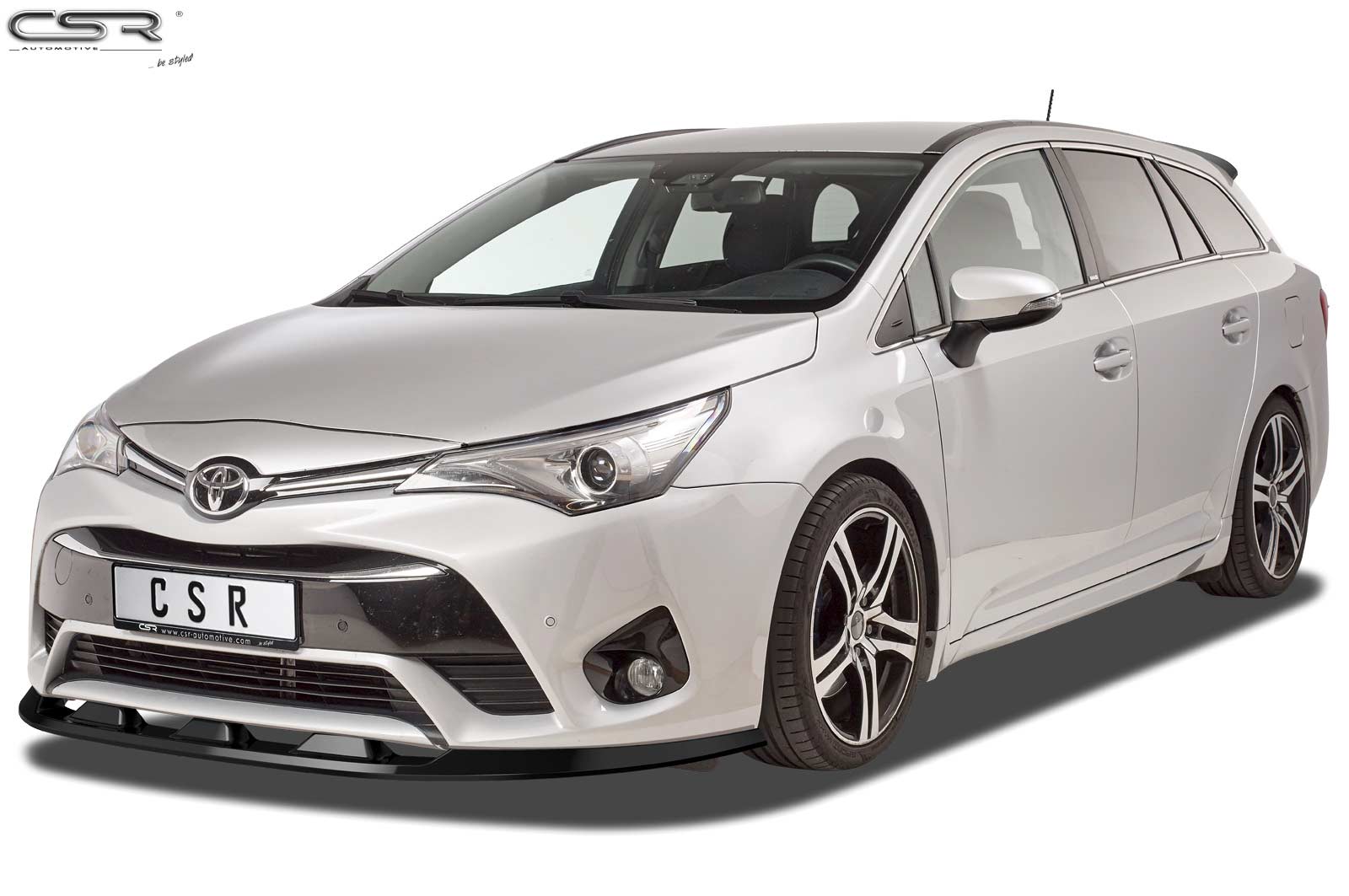 Voorspoiler Toyota Avensis (T27) glans zwart – 2015–2018
