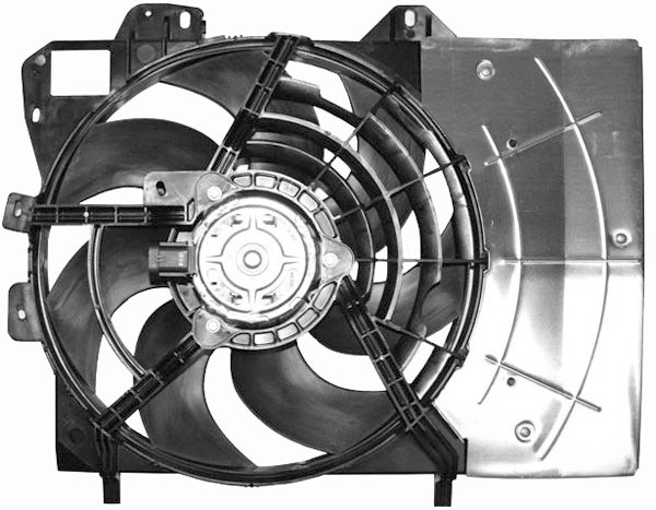 Radiator FAN PEUGEOT 207 06-10 380mm ZIE 11.01 +AC