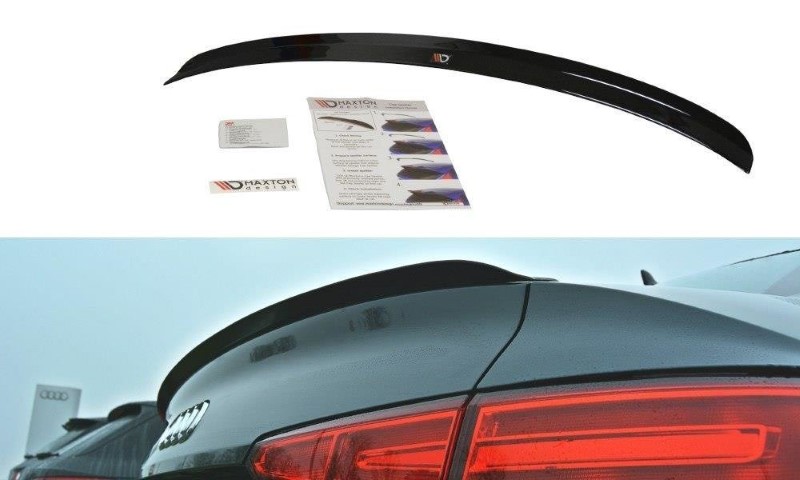 Spoilerkap Audi A4 S-Line B9 Glanzend Zwart Maxton