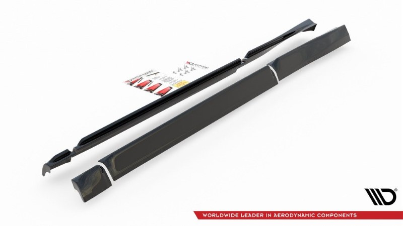 Zijskirts Diffusers Ford Puma ST-Line Glanzend Zwart