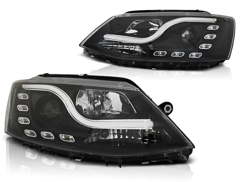 Headlights VW Jetta 11+ DRL black