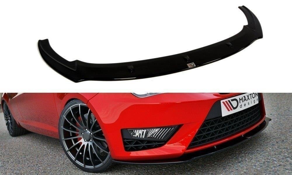 Voorspoiler Seat Ibiza IV Cupra/FR 6J Facelift Maxton Glans Zwart