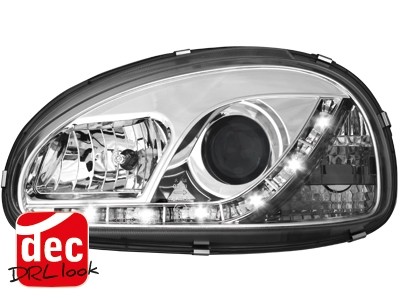 Faros Opel Corsa B Dayline Los ojos del Diablo cromo