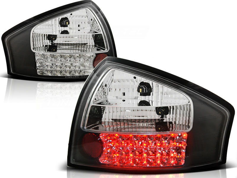 Luces traseras LED negro/blanco Audi A6 97-04