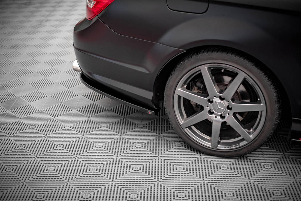 Zijdiffuser Mercedes C Klasse Coupe AMG Pakket W204 Maxton Glans Zwart