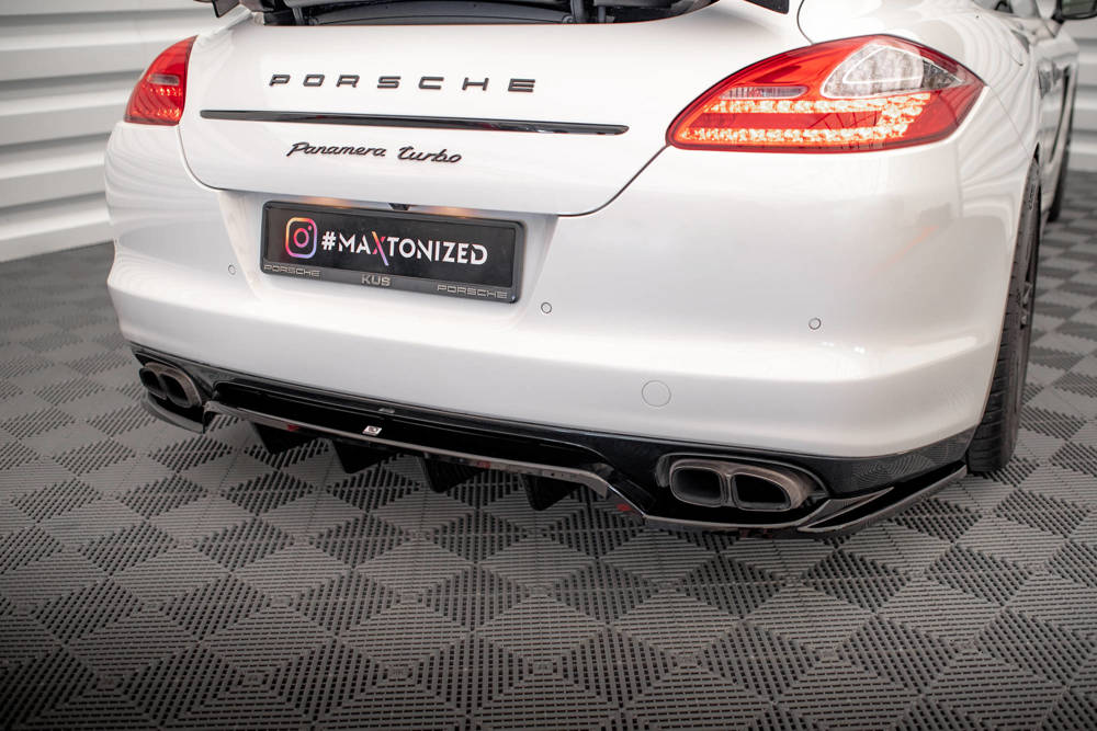 Diffuser Porsche Panamera Turbo 970 Maxton Glans Zwart