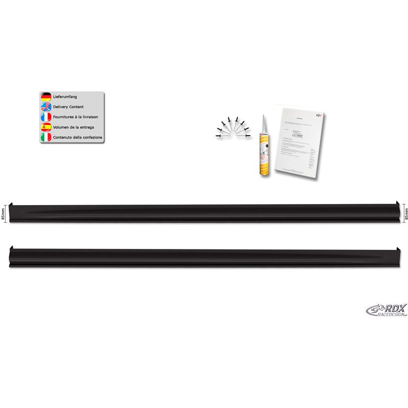 Sideskirts  Skoda Scala (NW) 2019- 'Edition' (ABS)