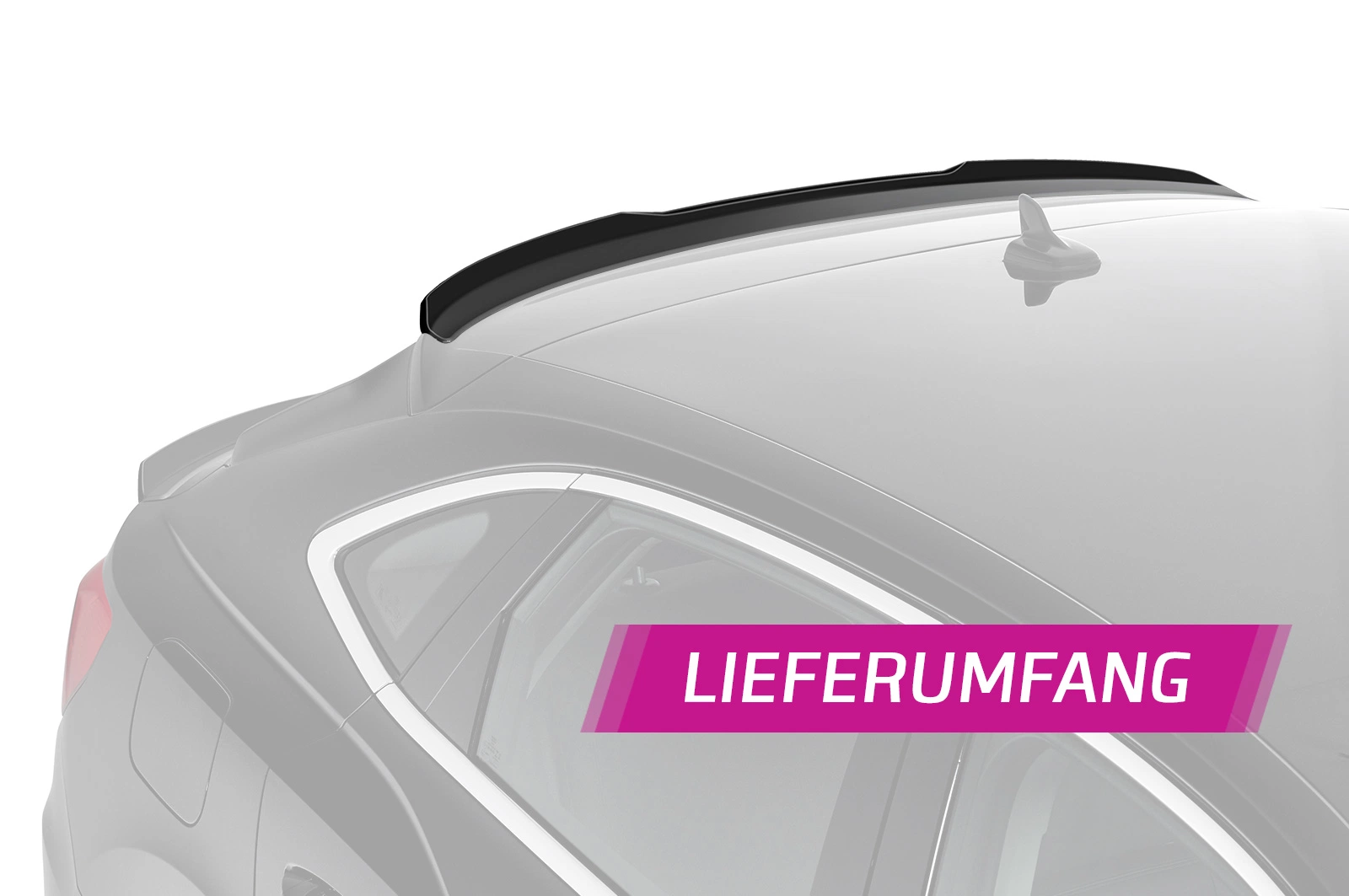 Achterspoiler Audi Q3 (Typ F3) Sportback 2019–heden – CSR Automotive – Glans Zwart