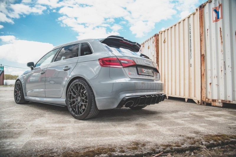Diffuser Audi RS3 8V Sportback Maxton Glans Zwart