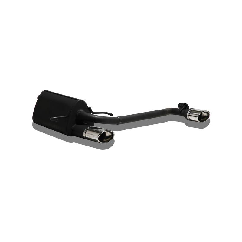 Dubbele Sportuitlaat  Opel Astra H HB 5-deurs 1.4i 66kW/1.6i 77kW/1.8i 92/103kW 2004-2009 120x80mm