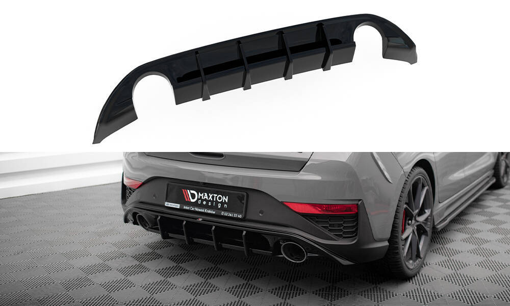 Diffusor Hyundai I30 N Hatchback Mk3 Facelift Glans Zwart