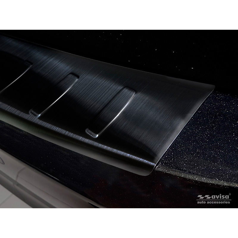 Zwart RVS Achterbumperprotector  Opel Zafira C Tourer 2012-2016 & Facelift 2016- 'Ribs'