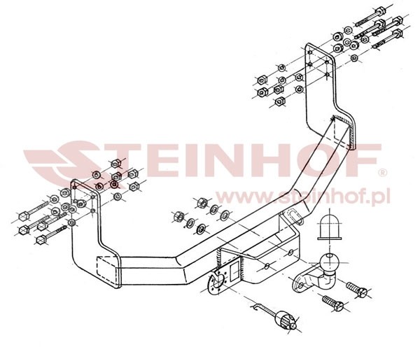 Trekhaak VW LT 28-35 Van, Minibus met treeplank (3,55 / 4,025) 0