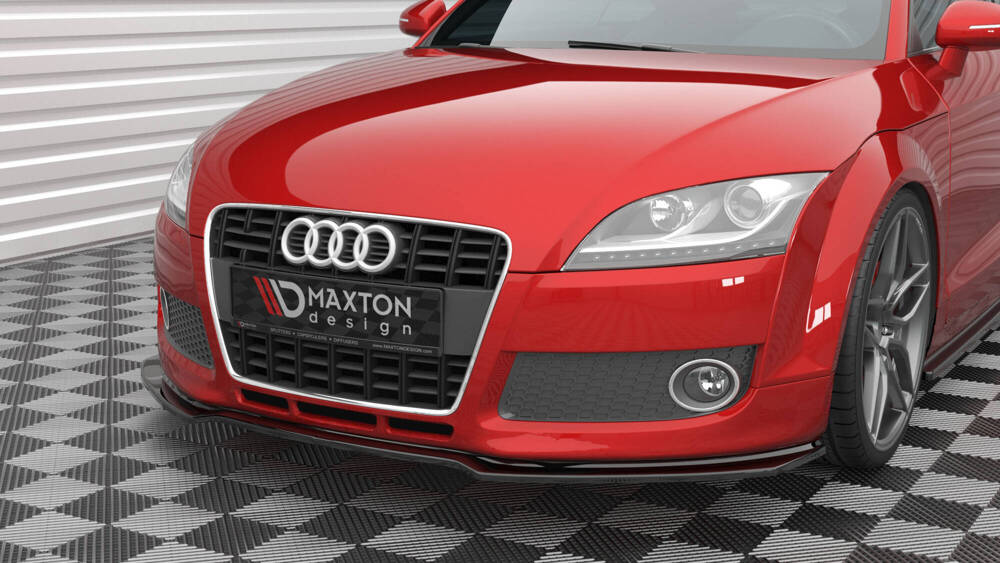 Voorspoiler Audi TT 8J Glanzend Zwart Maxton