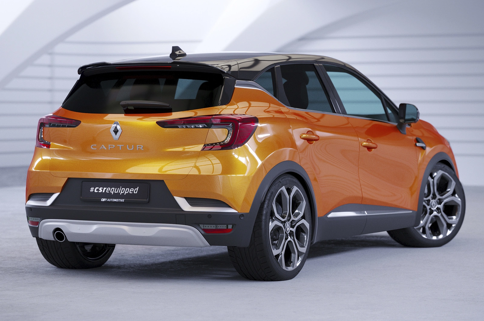 Achterspoiler Renault Captur II glans zwart CSR