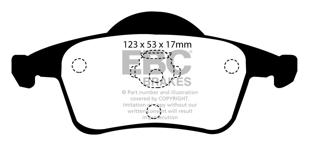 EBC Brakes VOLVO V70 2.4 TD 2000-2007 Remblokken achterzijde gre