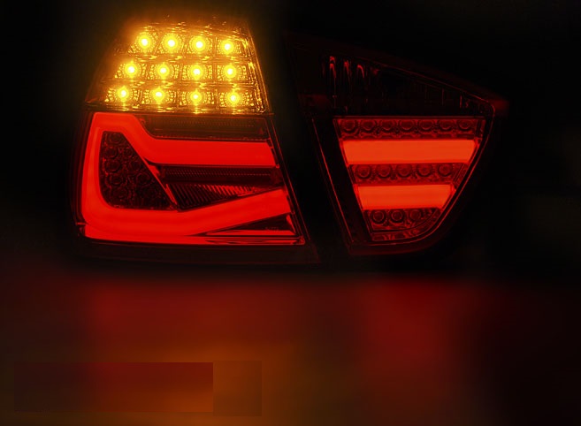 Taillights LED BMW 3-serie E90 04-08 red/smoke