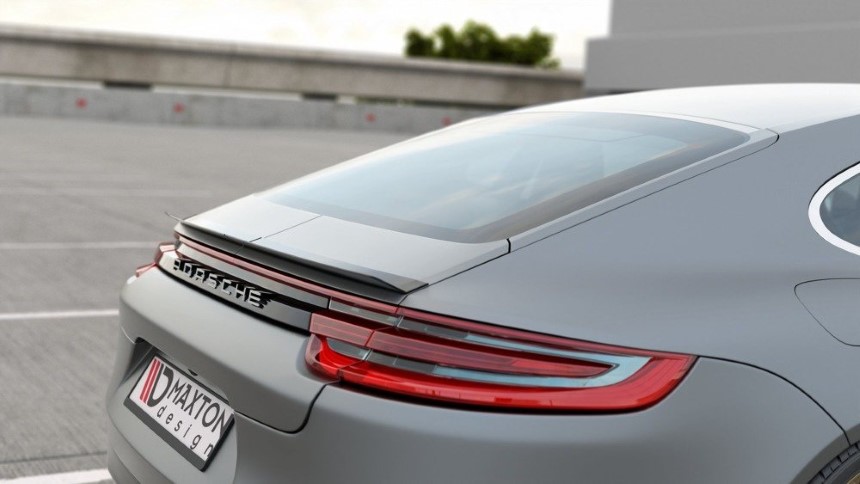 Spoiler cap Porsche Panamera (Turbo/GTS 971) Maxton Design glans zwart