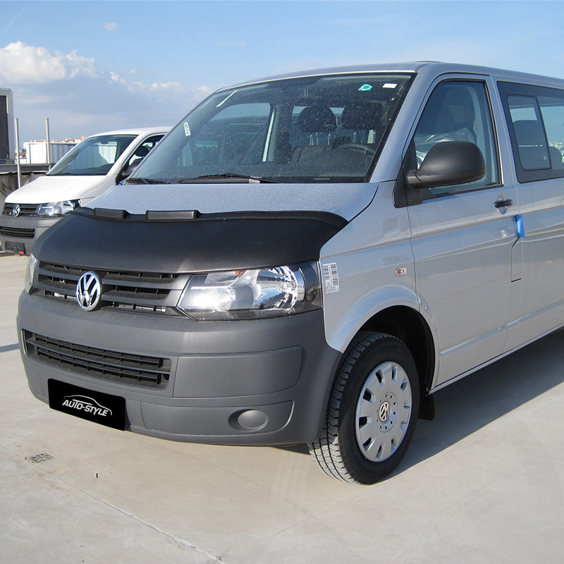 Motorkapsteenslaghoes  Volkswagen Transporter T5 facelift 2010-2015 zwart