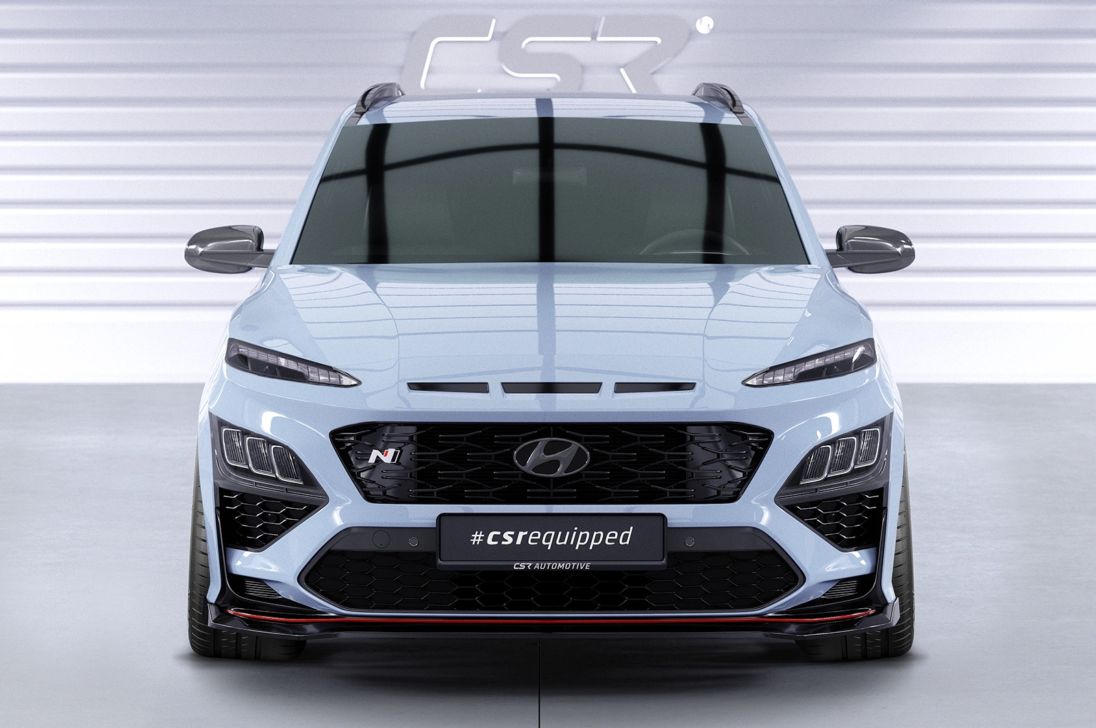 Voorspoiler Hyundai Kona N / N-Line glans zwart 2020–