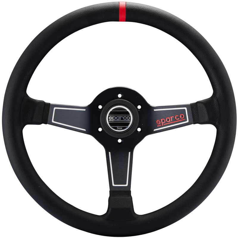Sparco Stuur L575 zwart leder 345mm