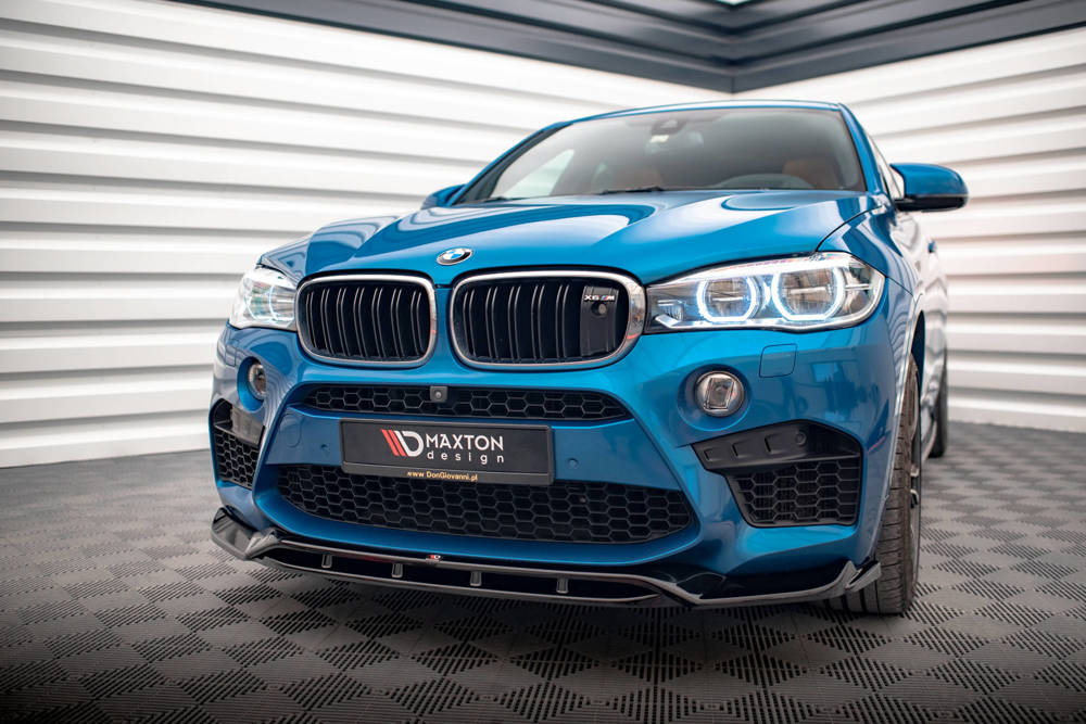 Voorspoiler V.3 BMW X5M F85 / X6M F86 Maxton Glans Zwart