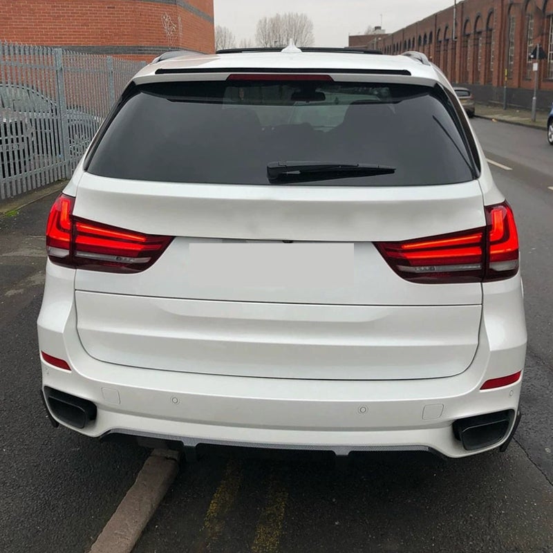 Dakspoiler (Spoiler Cap)  BMW X5 (F15) M-Pack 2013-2018 (ABS Glanzend zwart)