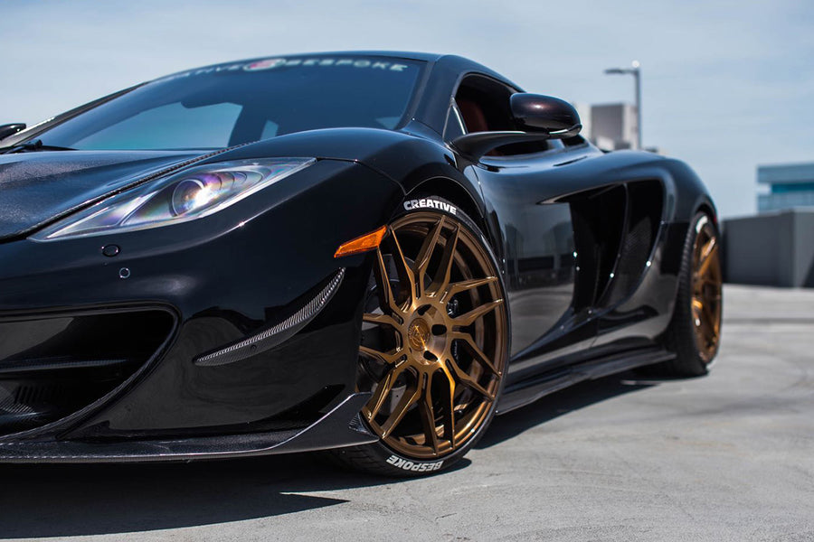 McLaren MP4 12C 650S RZS Style Carbon Fiber Zijskirts 2011-2015