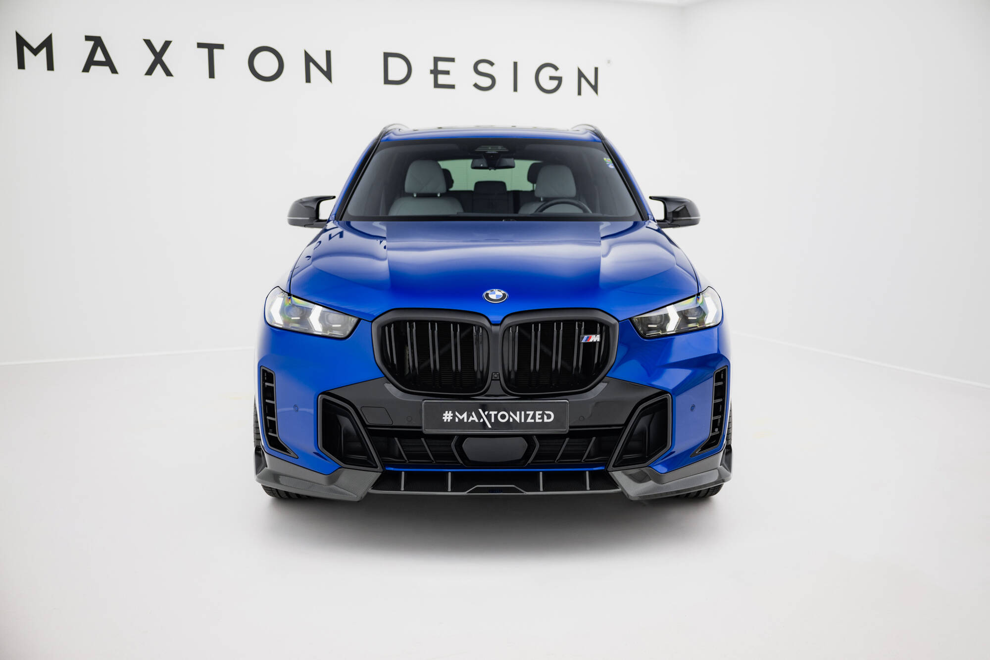 Carbon Fiber Voorspoiler BMW X5 M-Pack G05 Facelift Maxton Glanzend zwart