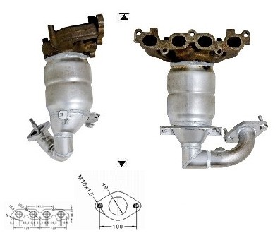 Ford FUSION 1.4i 16V 1388 cc 59 Kw / 80 cv ZH14 Magnaflow CAT Bo
