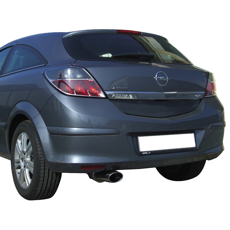 100% RVS Sportuitlaat  Opel Astra H GTC 1.7 CDTi (101pk) 2005- 120x80mm