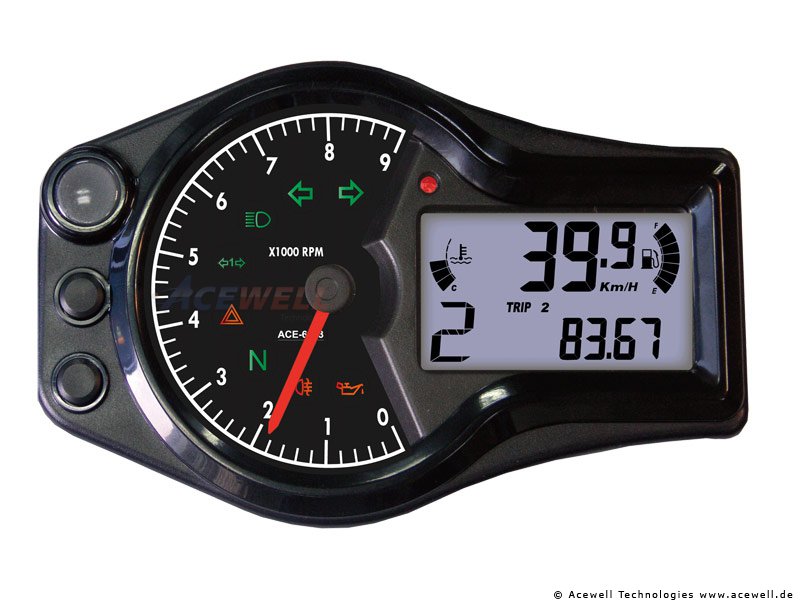 Acewell ACE-6X56 Digitale KM teller / Dashboard